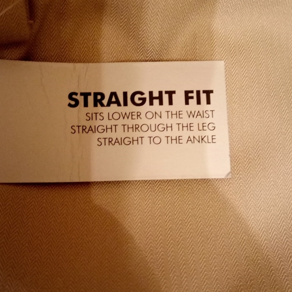 VanHeusen Slacks Pants Beige Khaki Straight Fit, Flat Front Size 38/30 - Picture 7 of 8